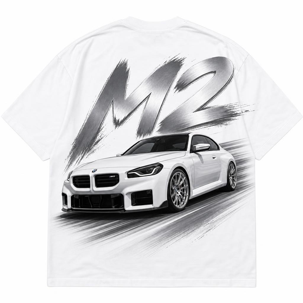 M2 White Tee back
