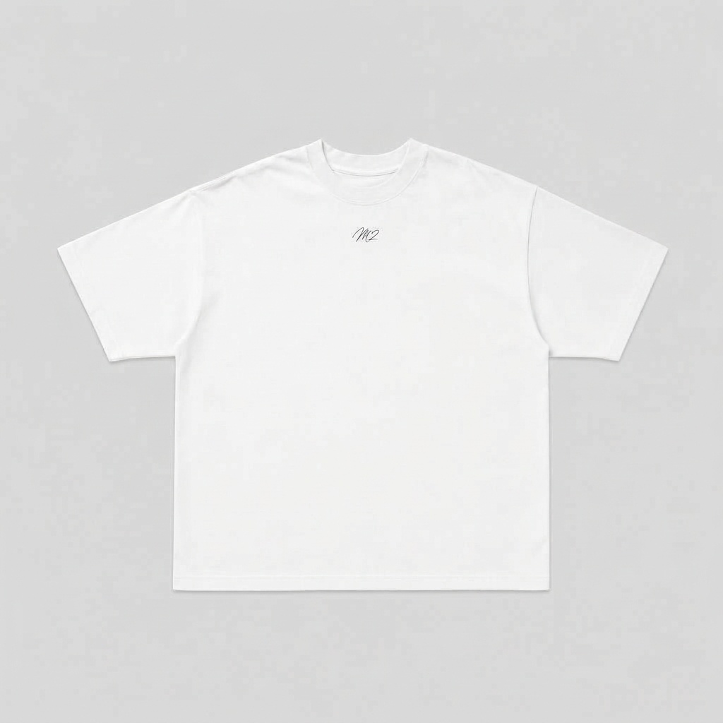 M2 White Tee front